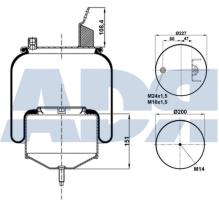 ADR 51559500 - DIAPRESS COMPL P.METALICO VOLVO 8477